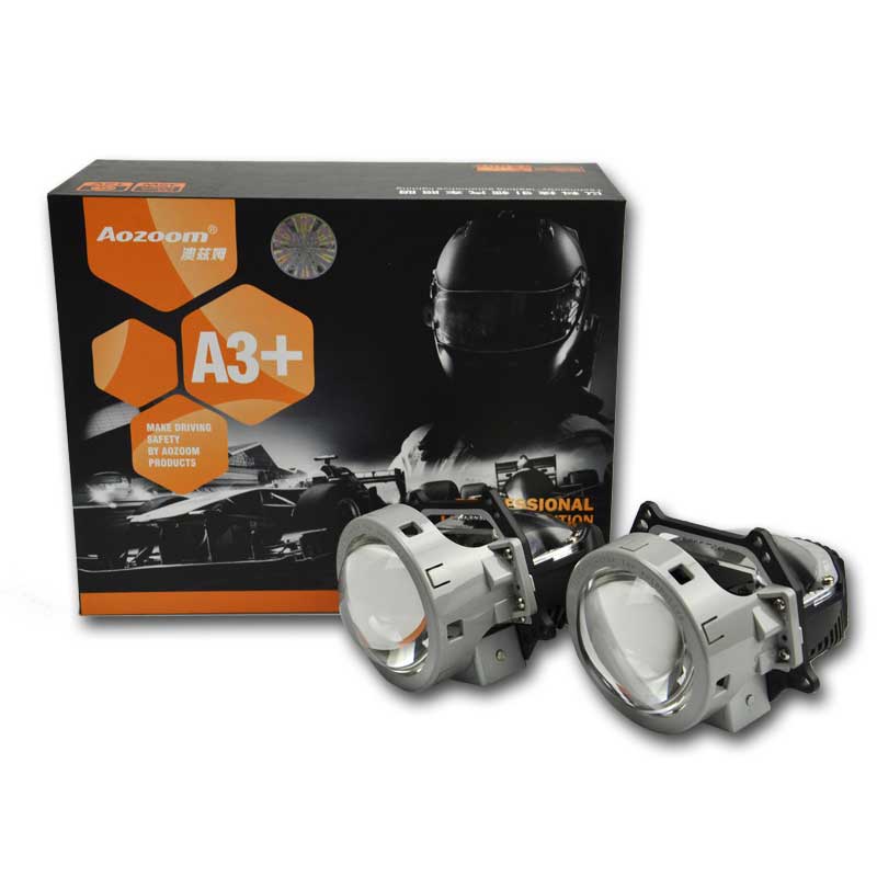 Aozoom A3+ 3-Inch Bi-Led Projector Headlight Lens | 35 Watt 3200 Lumens