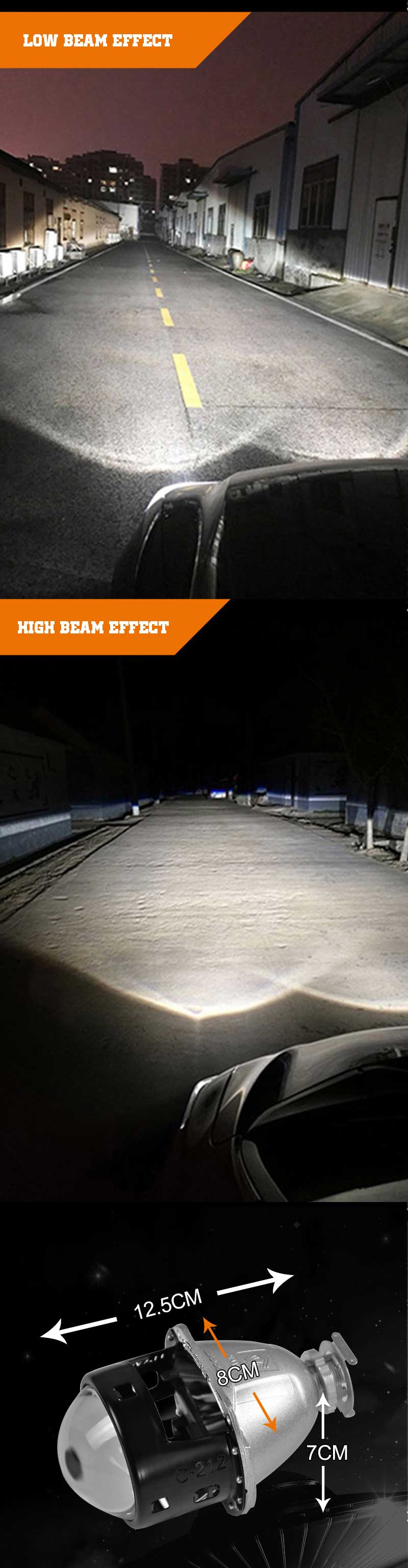 2.5-Inch Bi Xenon HID Projector