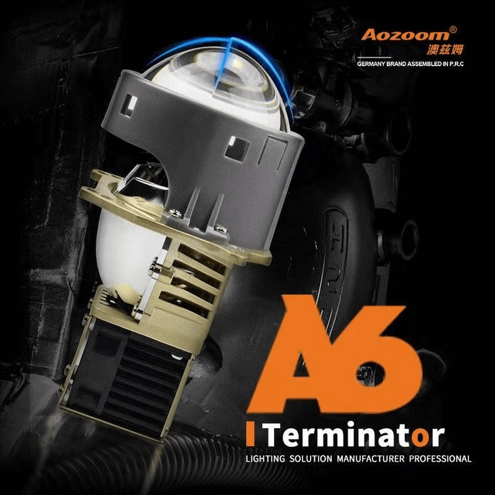 Aozoom A6 3-Inch Bi-Led Projector Headlight Lens | 35 Watt 7200 Lumens